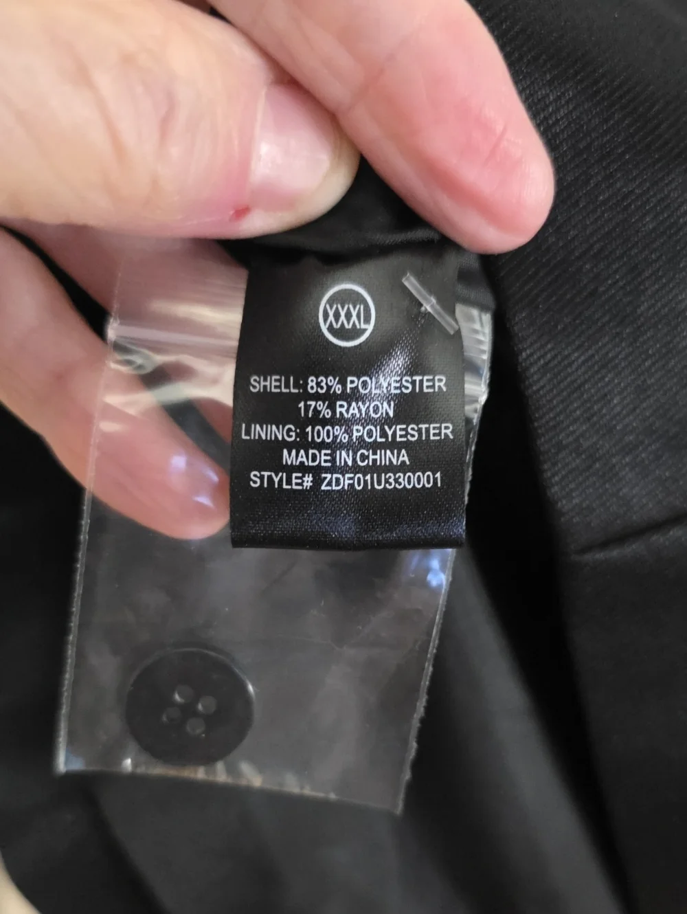 NWT Nova MEN Money Routine Cropped Suit Jacket Shiny Black Pockets Modern XXXL